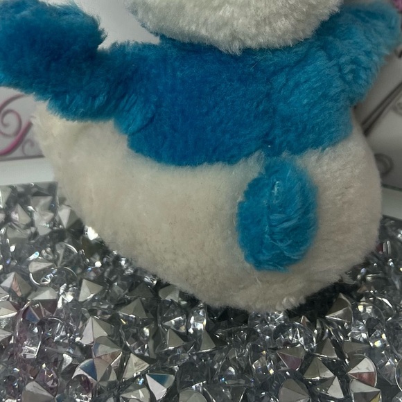 Smurf 1980s vintage plush stuffed animal toy Smurf blue with white fluffy  plush - Picture 5 of 8